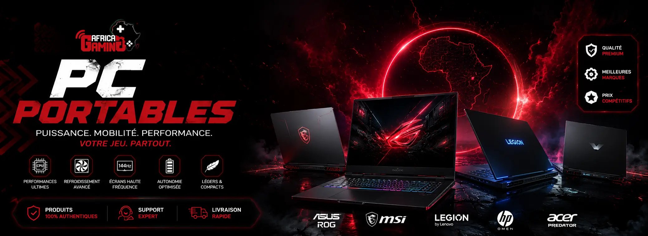 Composants PC Gaming Maroc - Carte Graphique, Processeur, RAM, SSD | Africa Gaming