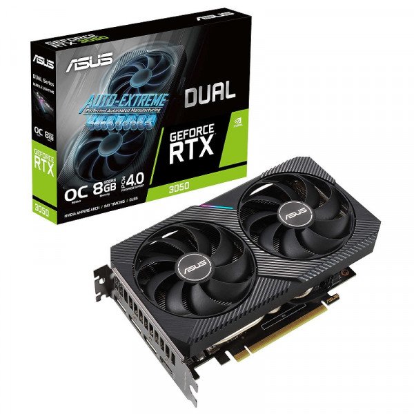 asus geforce rtx 3050 dual oc 8gb gddr6 cartes graphiques Africa Gaming Maroc
