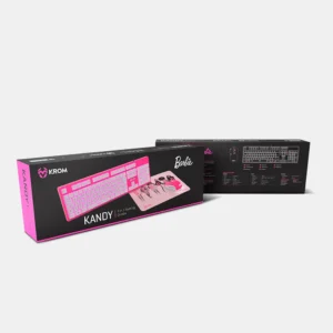 Combo Barbie Krom Kandy 3 En 1 Teclado + Mouse + Pad Mouse