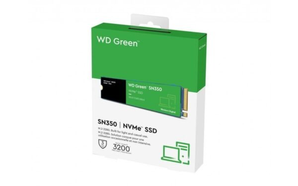 Disque dur interne SSD WD Green SN350 M.2 2280 NVMe 240 Go (WDS240G2G0C-00AJM0)