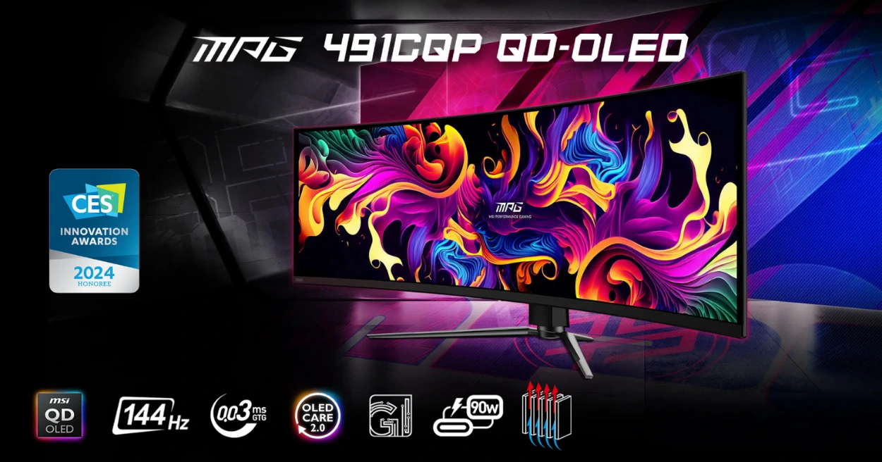 MSI MPG 491CQP QD-OLED 5K 49"