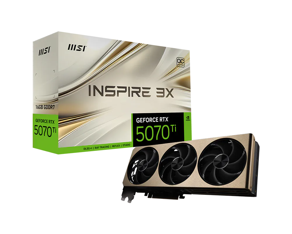 GeForce RTX 5070 Ti 16G INSPIRE 3X OC PLUS