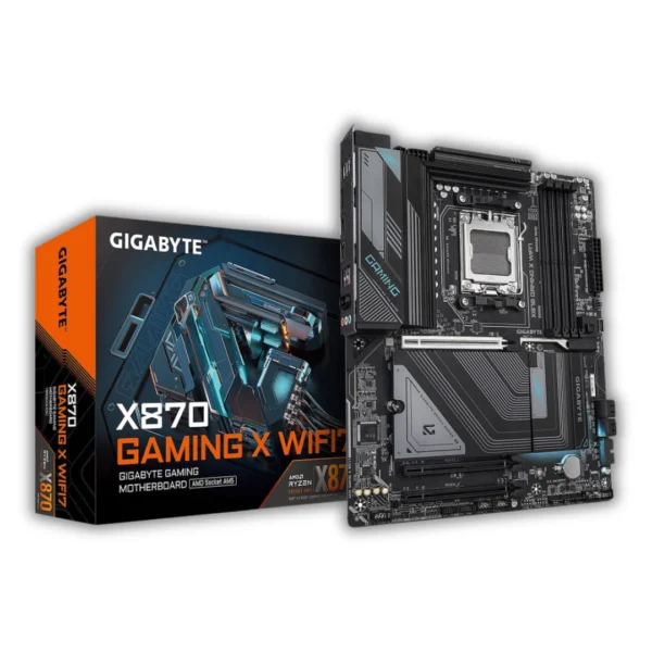 Carte mère GIGABYTE X870 Gaming X WiFi7 pour PC gamer au Maroc avec WiFi7 et support DDR5