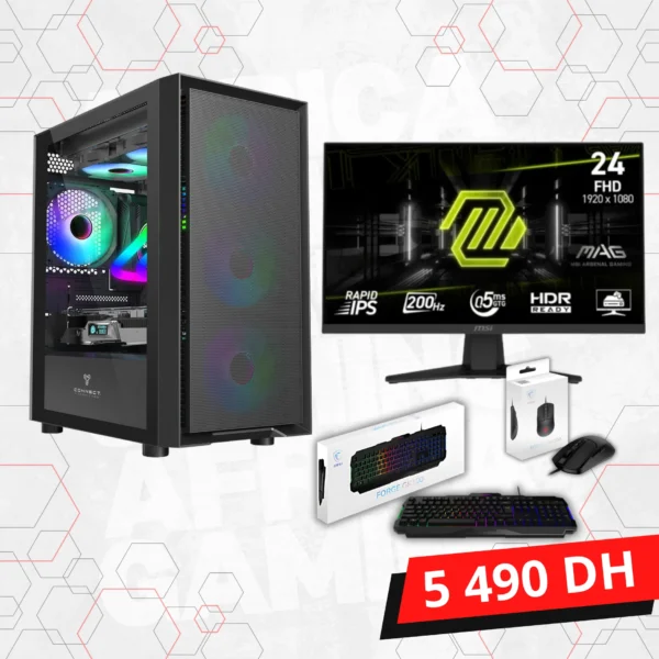 PC Gamer Ryzen 5 5600G Vega 7 16Go RAM SSD 240Go Maroc