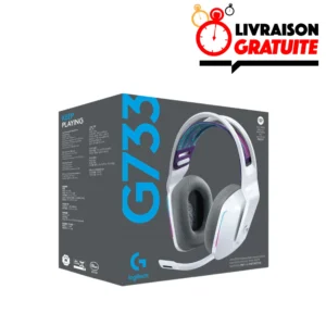 Logitech G733 LIGHTSPEED Wireless – Casque Gaming Blanc Maroc