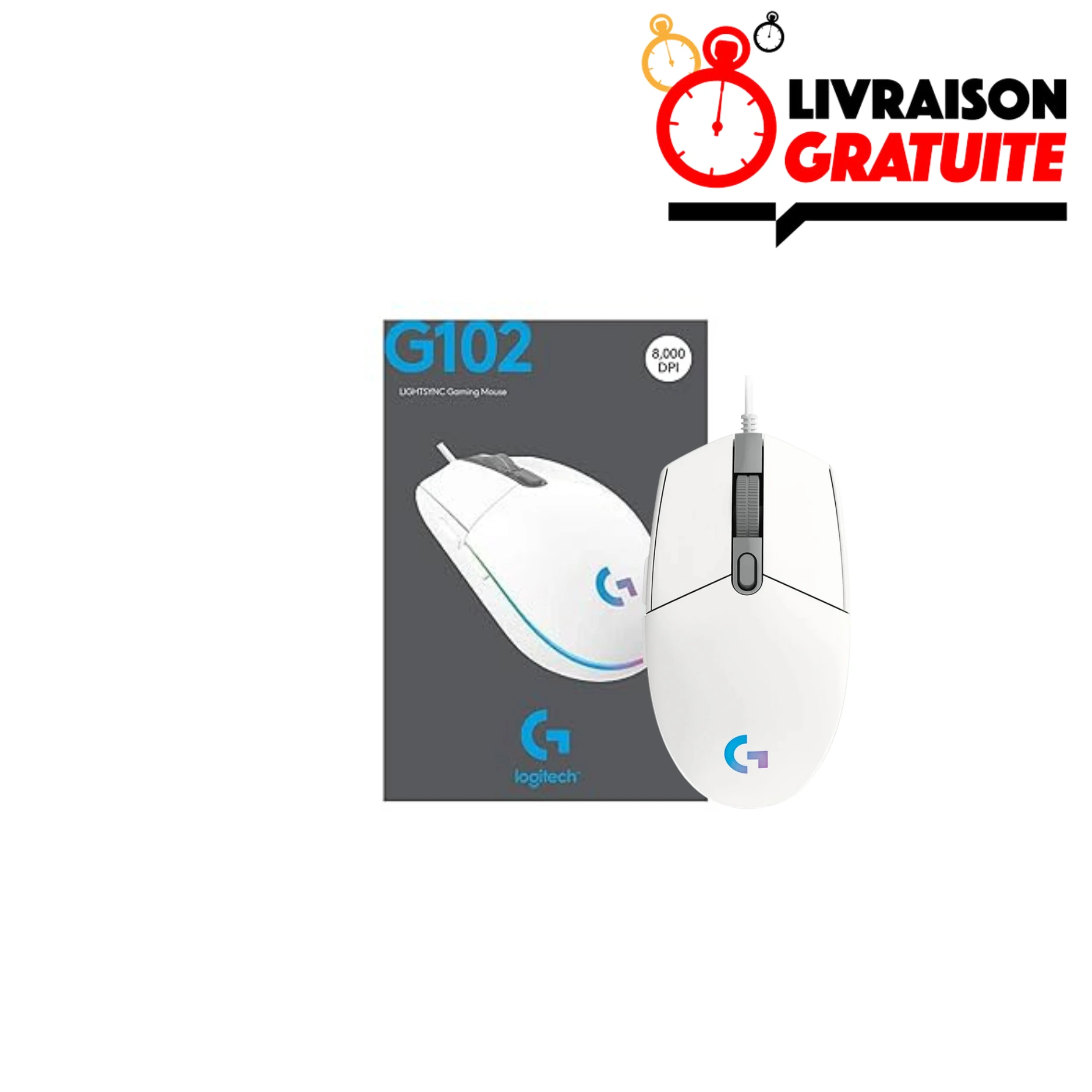 Logitech G102 White