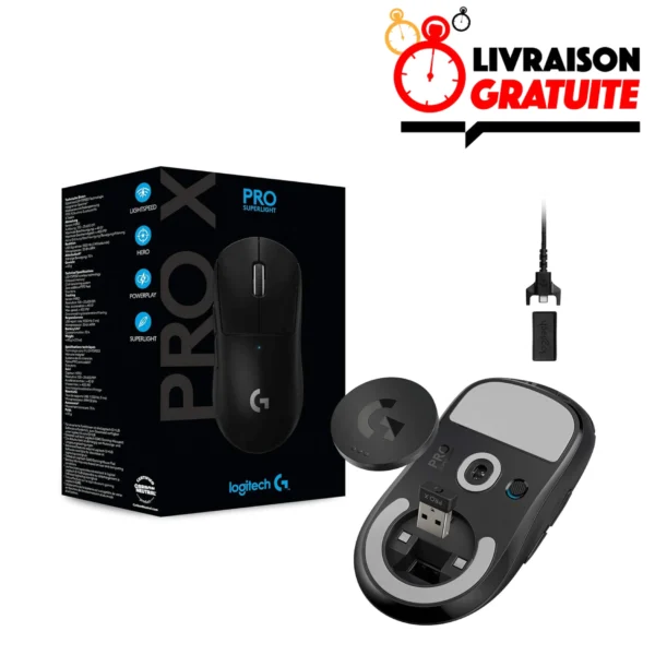 Logitech PRO X Superlight 2 – Souris Gaming Noir Maroc