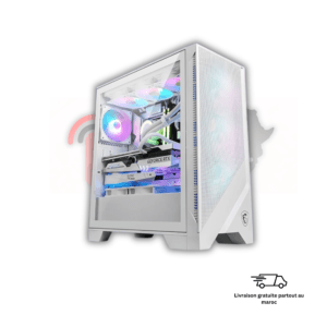 PC Gamer i5-13400 RTX 3050 Maroc vue boîtier gaming performance 1080p