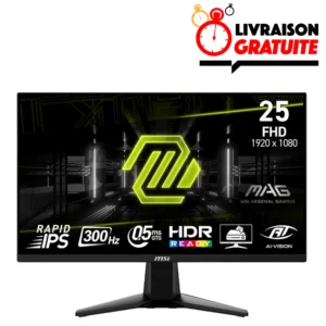 MSI MAG 255XF – Écran Gaming 25″ 180Hz au Maroc