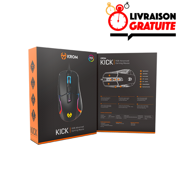 Africa Gaming Achetez votre Gaming setup Pc Meilleur prix au Maroc, livraison rapide à domicile. 98 Krom Kick Maroc - Souris Gaming PixArt RGB