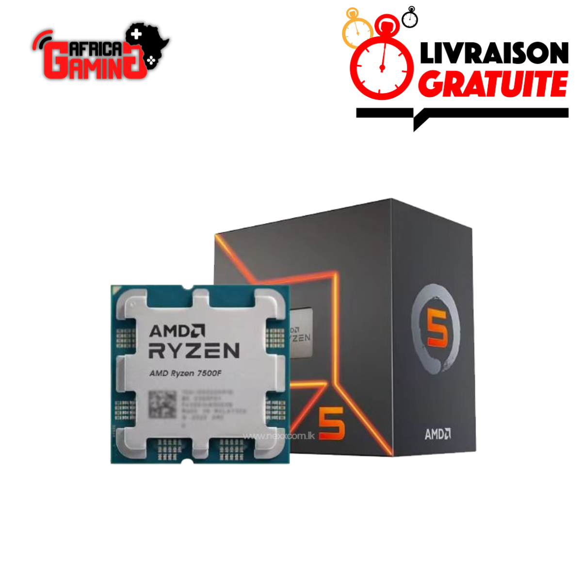 AMD Ryzen 5 7500F Maroc Processeur Gaming AM5