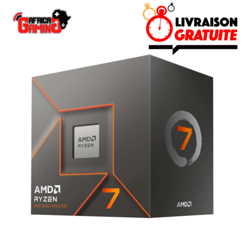 AMD Ryzen 7 8700F Maroc – Processeur Gaming 8 Cœurs AM5 avec IA 98 AMD Ryzen 7 8700F Maroc Processeur 8 Cœurs AM5