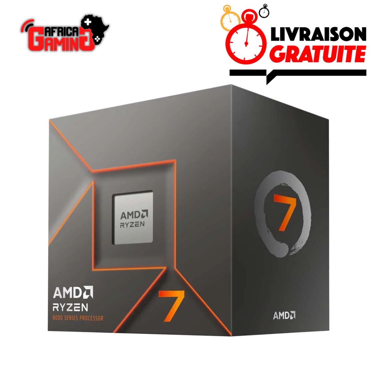 AMD Ryzen 7 8700F Maroc Processeur 8 Cœurs AM5