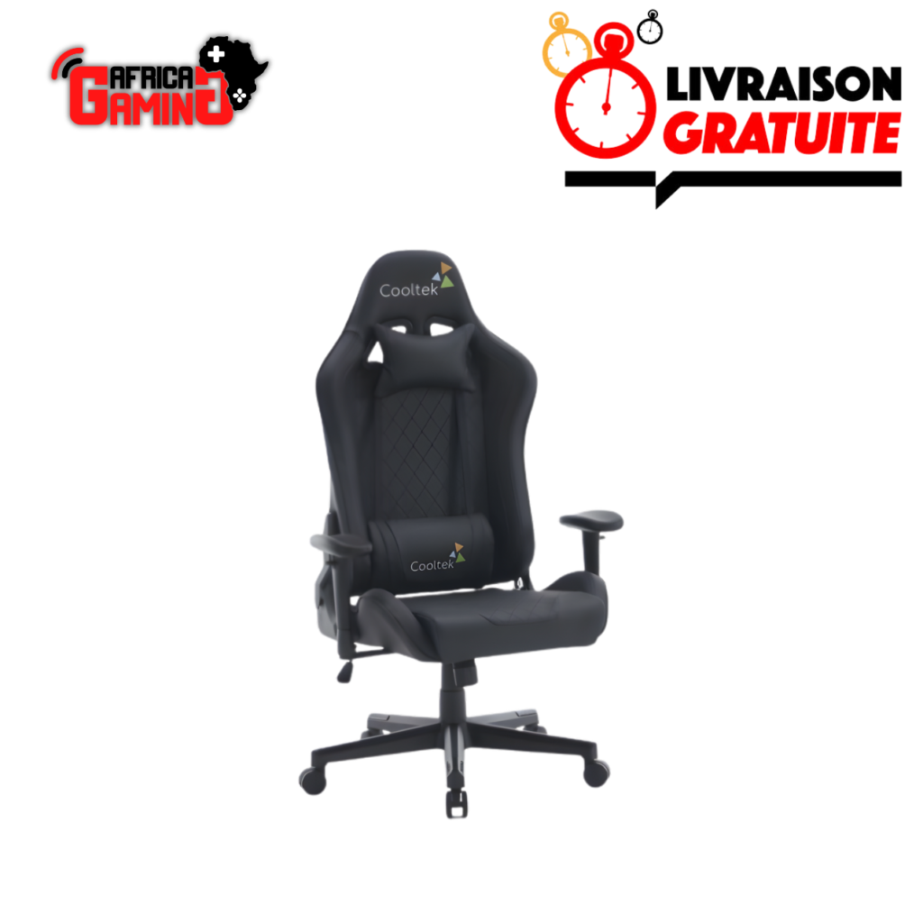 Chaise Gamer GM311 Maroc Siège Gaming Noir Ergonomique