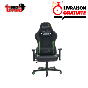 Chaise Gamer Cooltek GM319 Maroc Siège Gaming Vert Noir