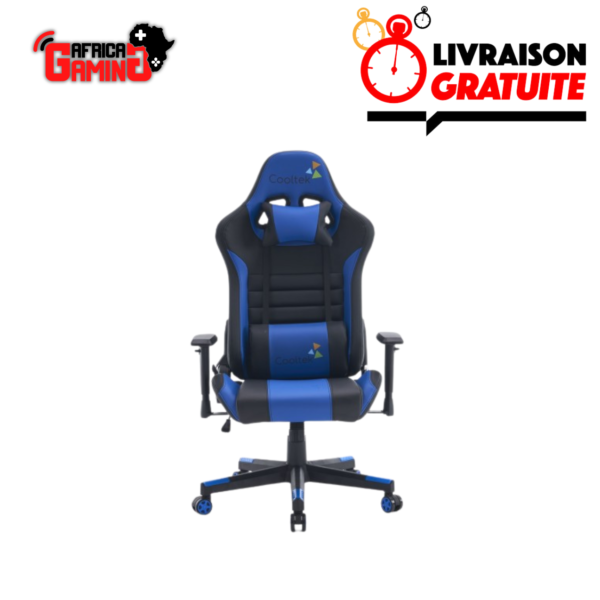 Chaise Gamer Cooltek GM407 Maroc Siège Bleu