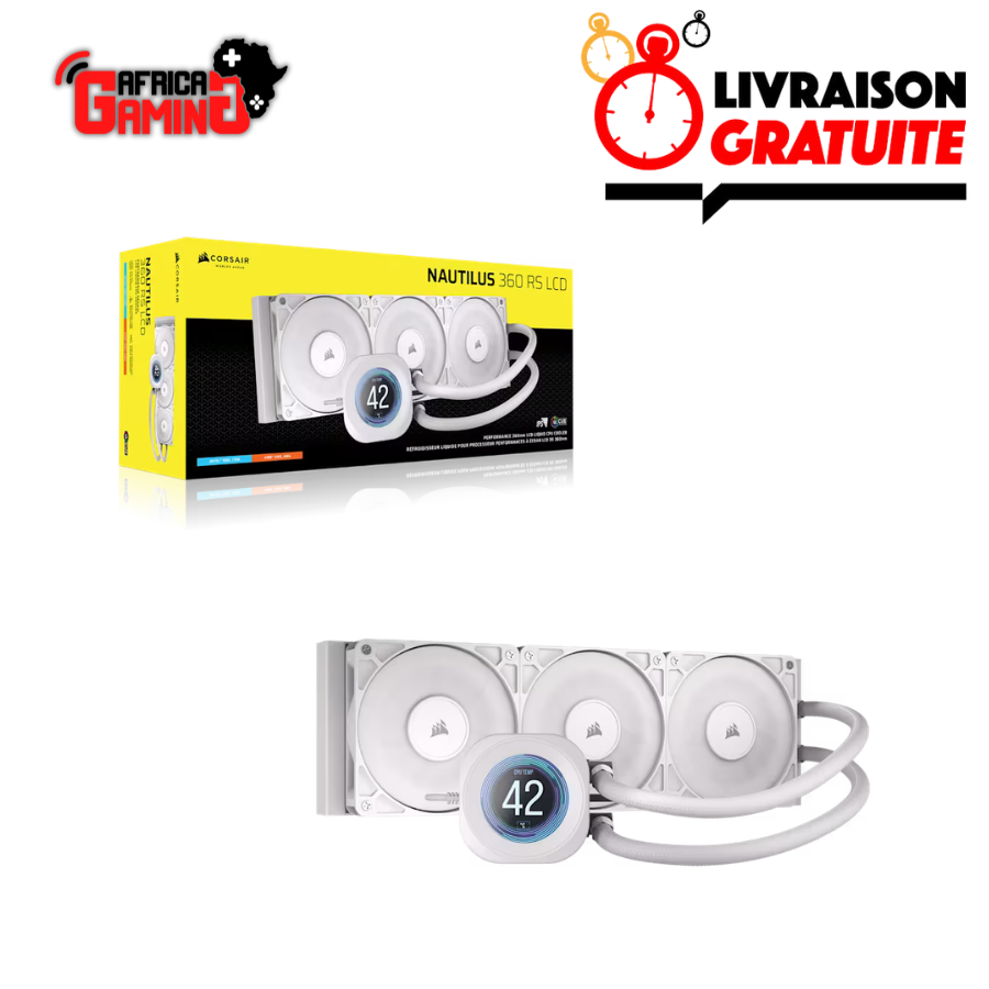 Corsair Nautilus 360 RS LCD Maroc Watercooling Gaming