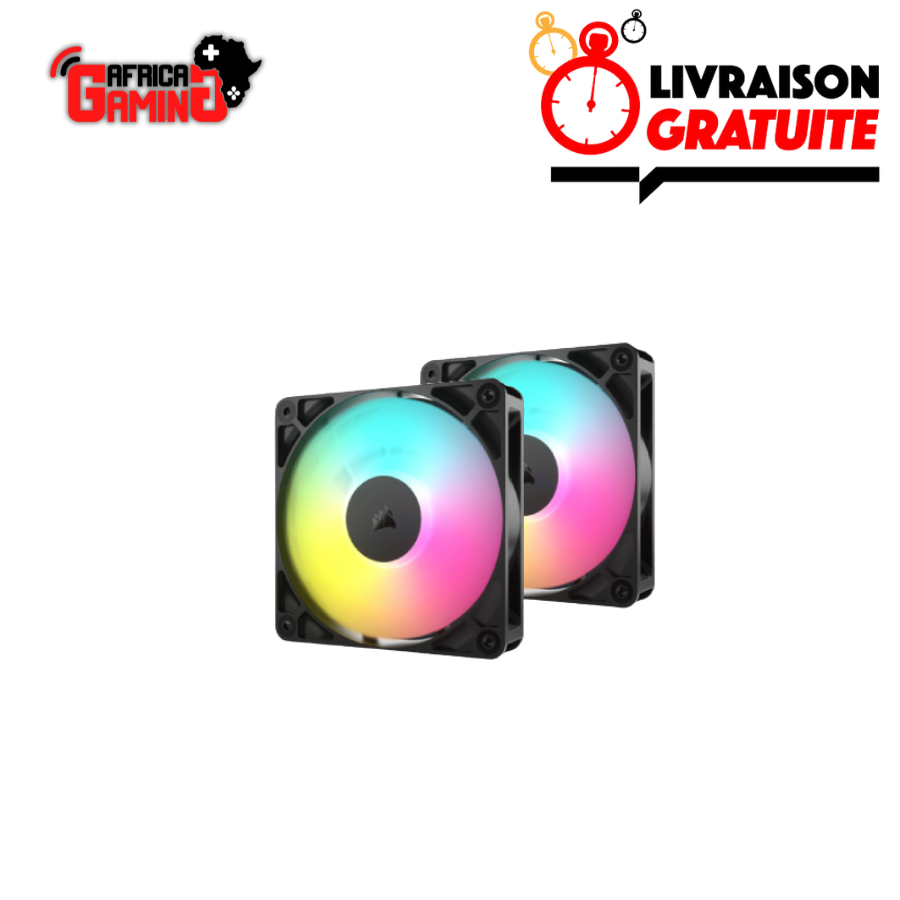 Africa Gaming Achetez votre Gaming setup Pc Meilleur prix au Maroc, livraison rapide à domicile. 120 Corsair RS140 ARGB Maroc Ventilateur PC Gaming