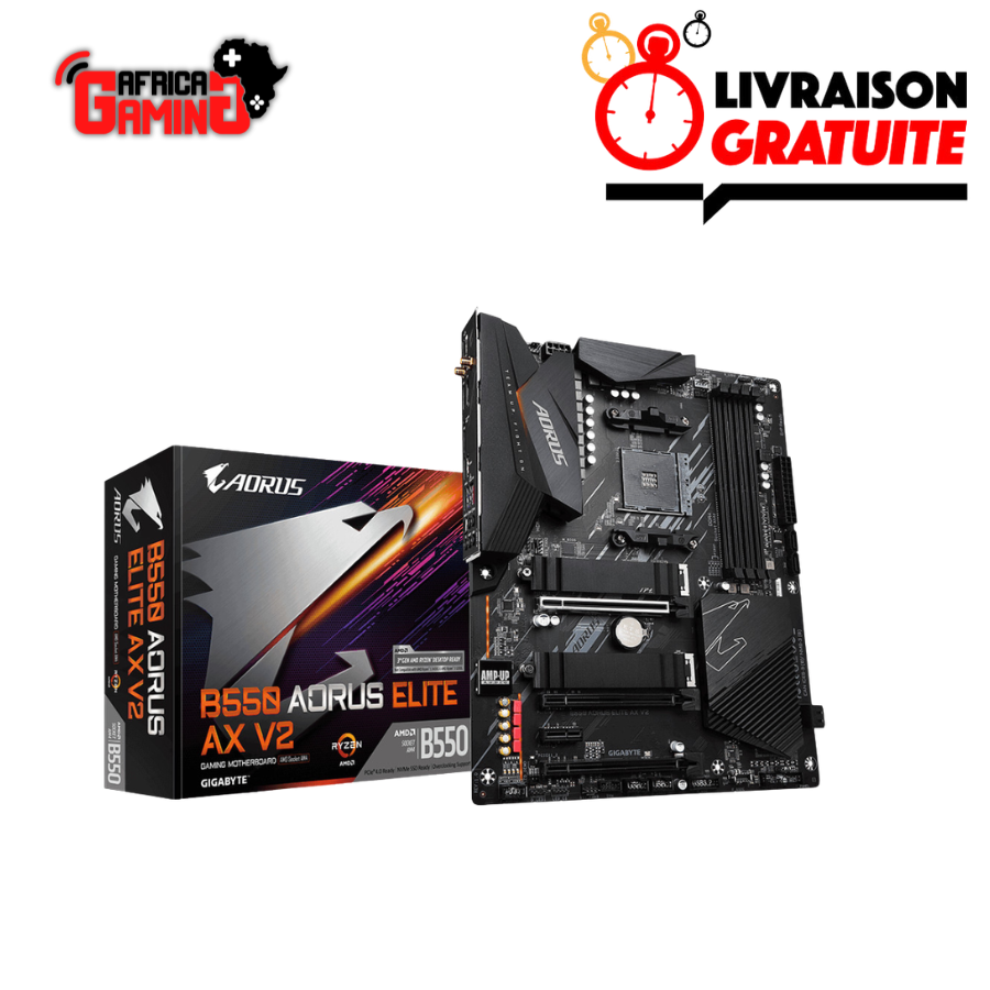 Africa Gaming Achetez votre Gaming setup Pc Meilleur prix au Maroc, livraison rapide à domicile. 118 Gigabyte B550 AORUS ELITE AX V2 Maroc Carte Mère Gaming