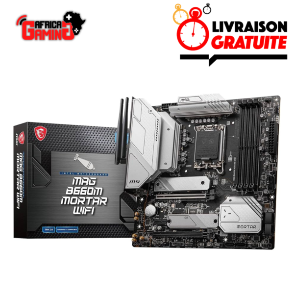 MSI MAG B660M MORTAR DDR5 Maroc – Carte Mère Intel LGA 1700 1 MSI MAG B660M MORTAR DDR5 Maroc