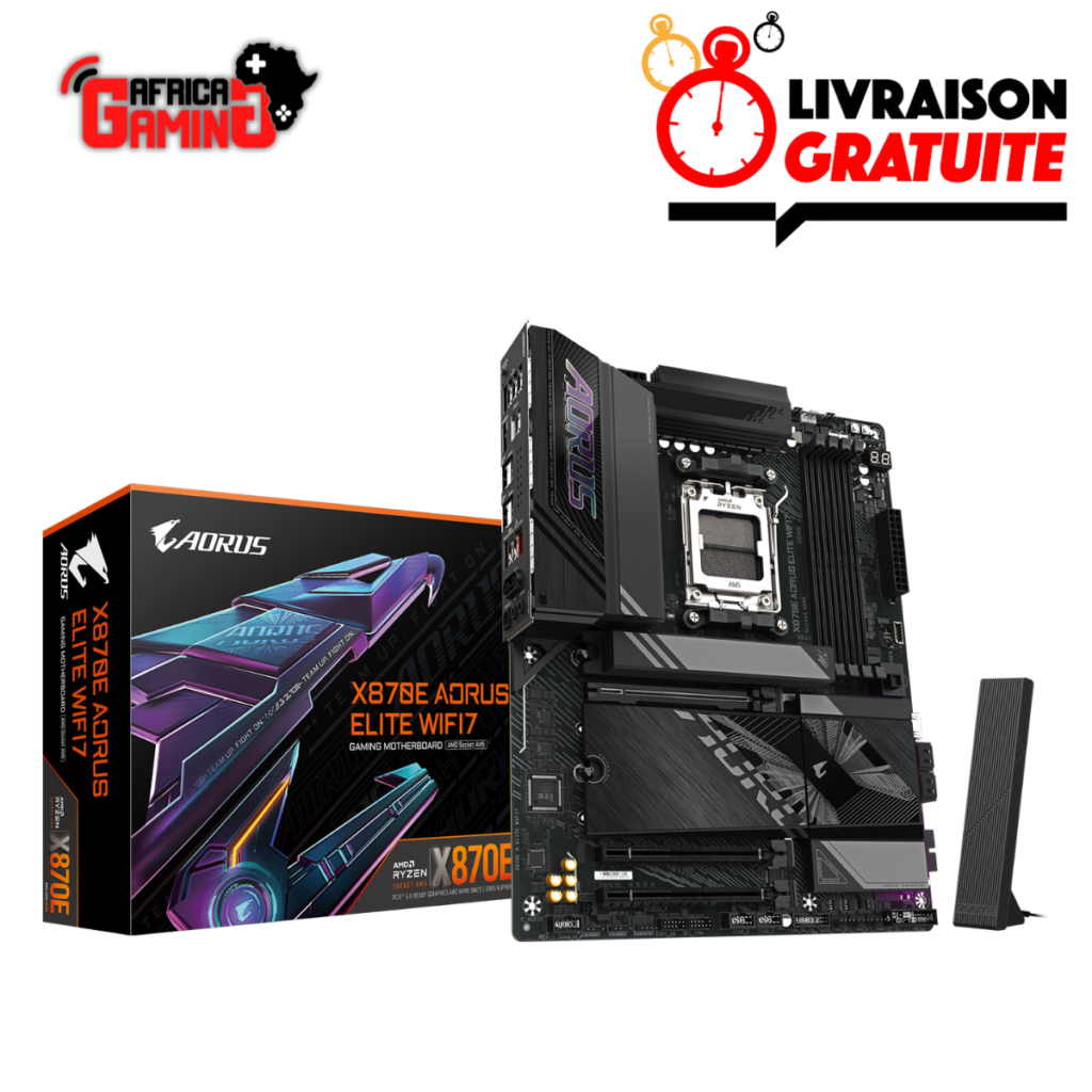 Africa Gaming Achetez votre Gaming setup Pc Meilleur prix au Maroc, livraison rapide à domicile. 113 Gigabyte X870E AORUS ELITE WIFI7 Maroc