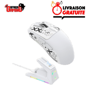 Attack Shark X1 White Tape Maroc Africa Gaming