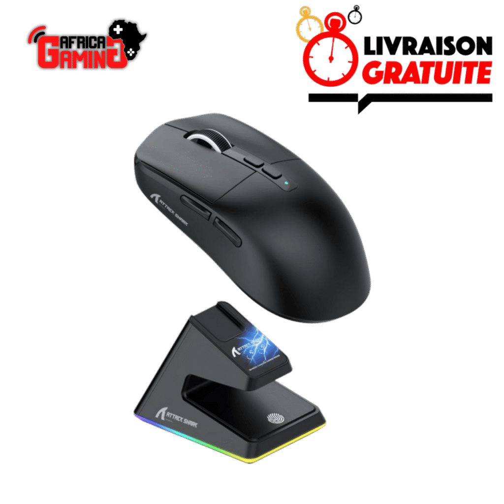 Attack Shark X6 Black Maroc Africa Gaming