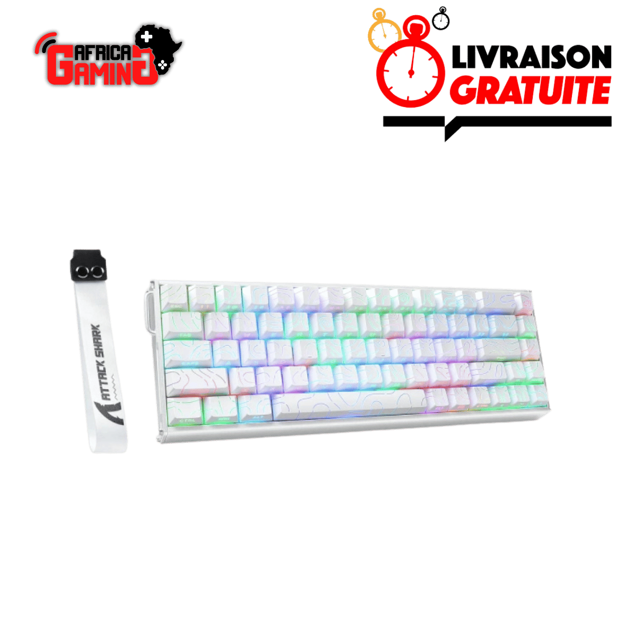 Attack Shark X68MAX HE Maroc Africa Gaming Magnetic 8K