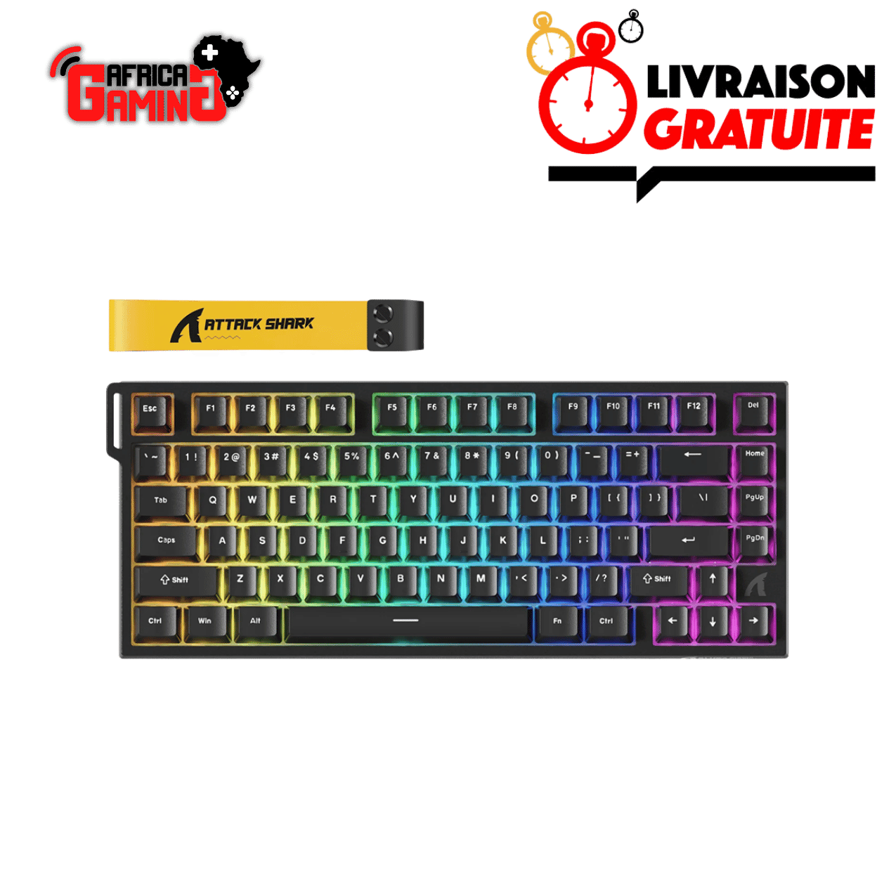 Attack Shark R82 HE Maroc Africa Gaming Magnetic 75%