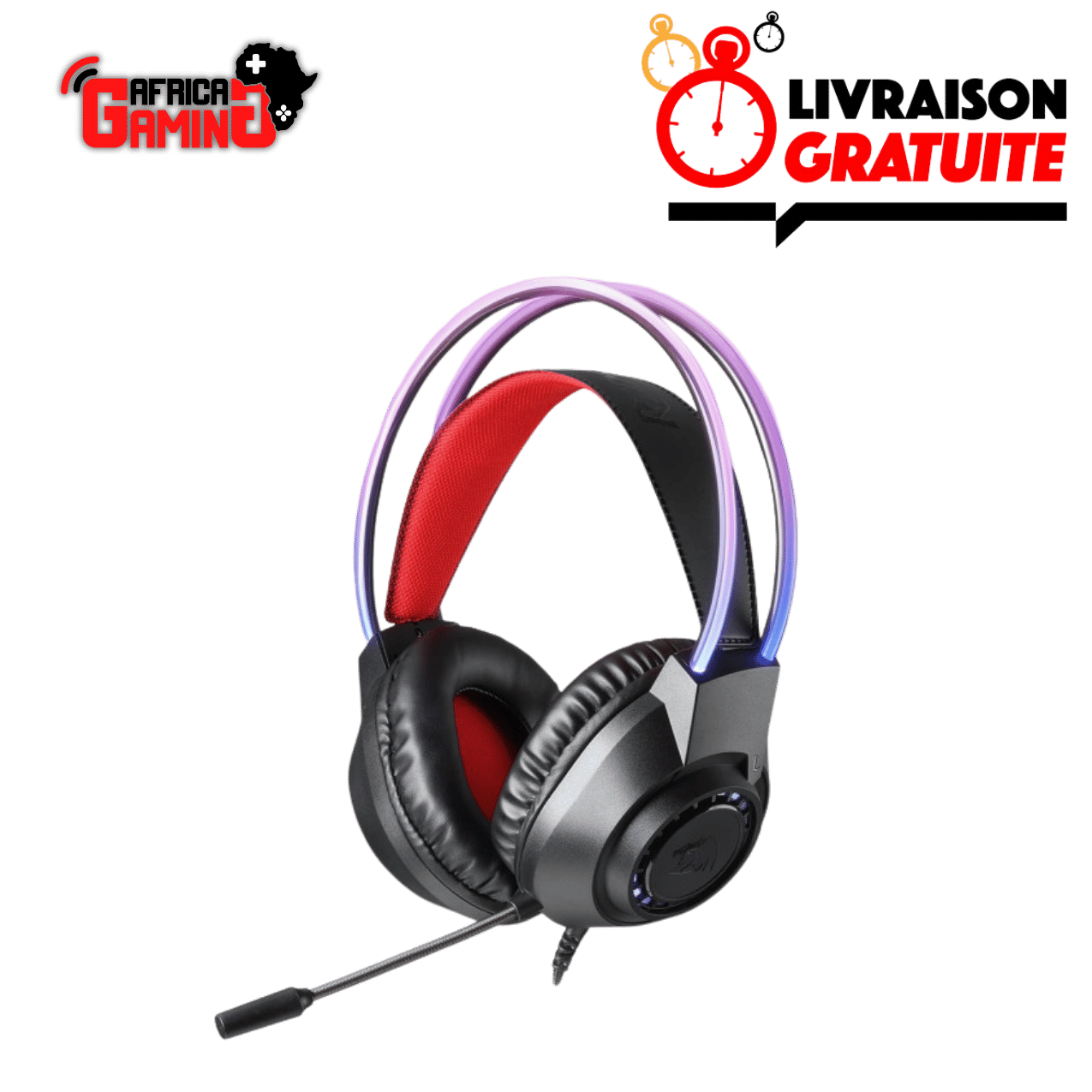 Redragon H231 Scream Maroc Africa Gaming Casque RGB