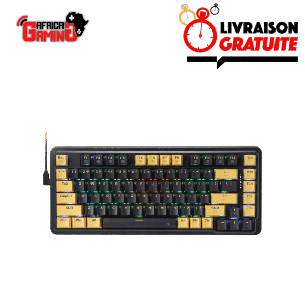 Redragon K649 Black Yellow Maroc