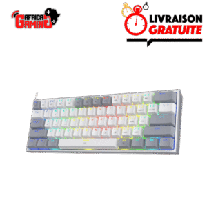 Redragon K617 Fizz 60% Maroc Africa Gaming Gray White