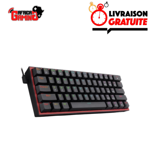 K617 Fizz Black Maroc Africa Gaming Clavier 60%