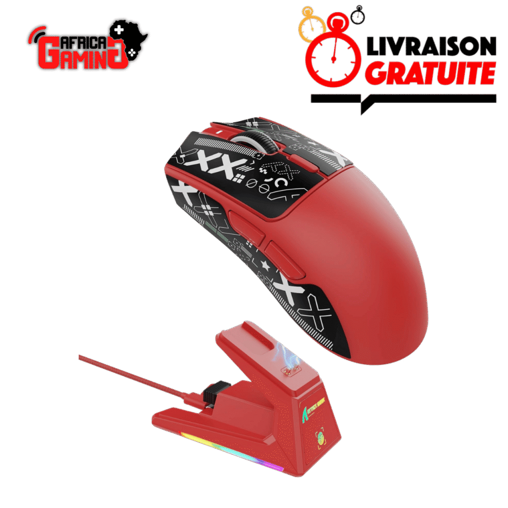 Attack Shark X1 Red Tape Maroc Africa Gaming
