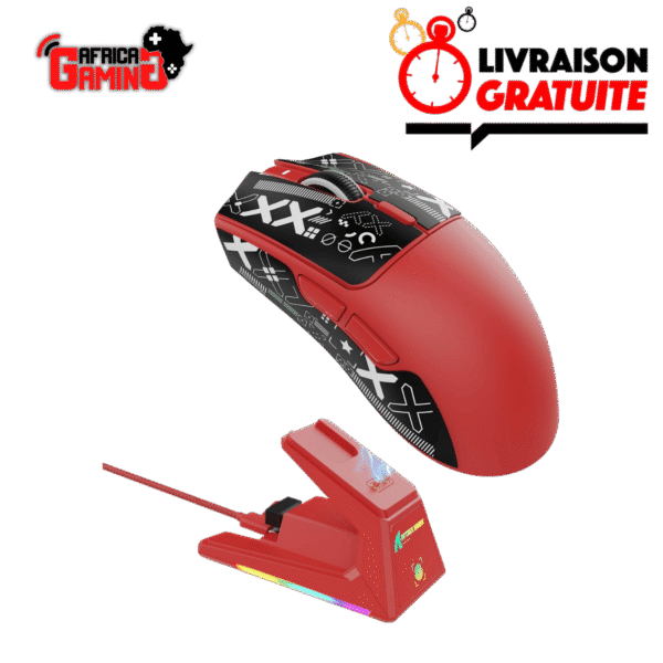 Attack Shark X1 Red Tape Maroc Africa Gaming