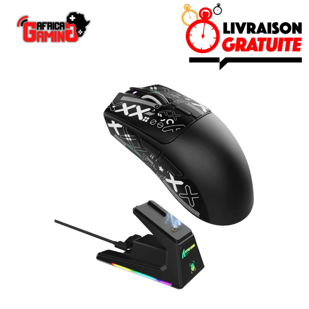 Attack Shark X1 Black Tape Maroc Africa Gaming