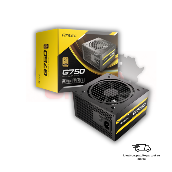 Antec G750 EC 750W 80 Plus Gold Maroc