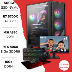 PC Gamer RTX 4060 setup gaming Maroc performant