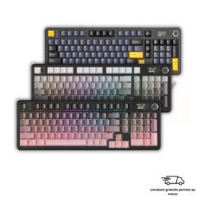 X98 Blueberry Maroc clavier gaming wireless RGB 98 touches