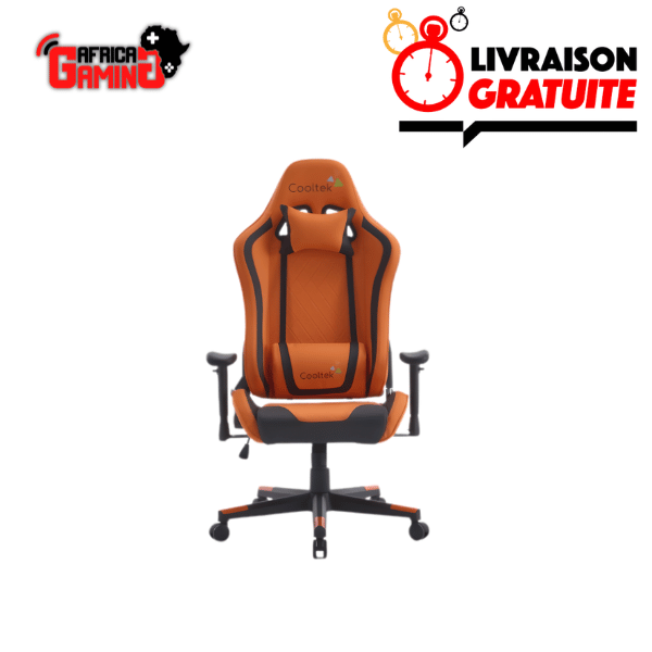 Cooltek G311 Chair Maroc chaise gaming ergonomique Orange
