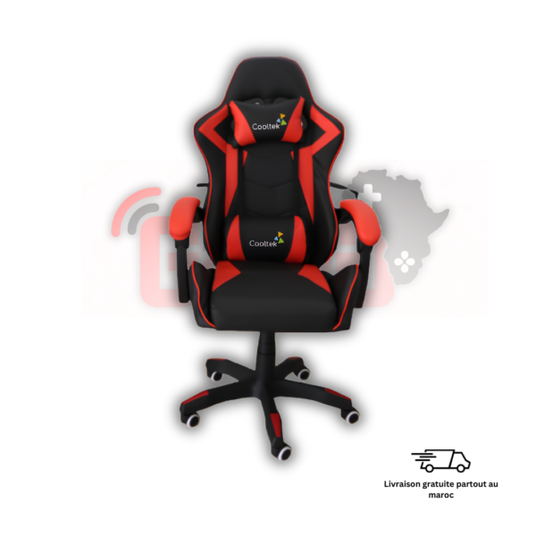 Chaise Cooltek SE047 gaming rouge design ergonomique