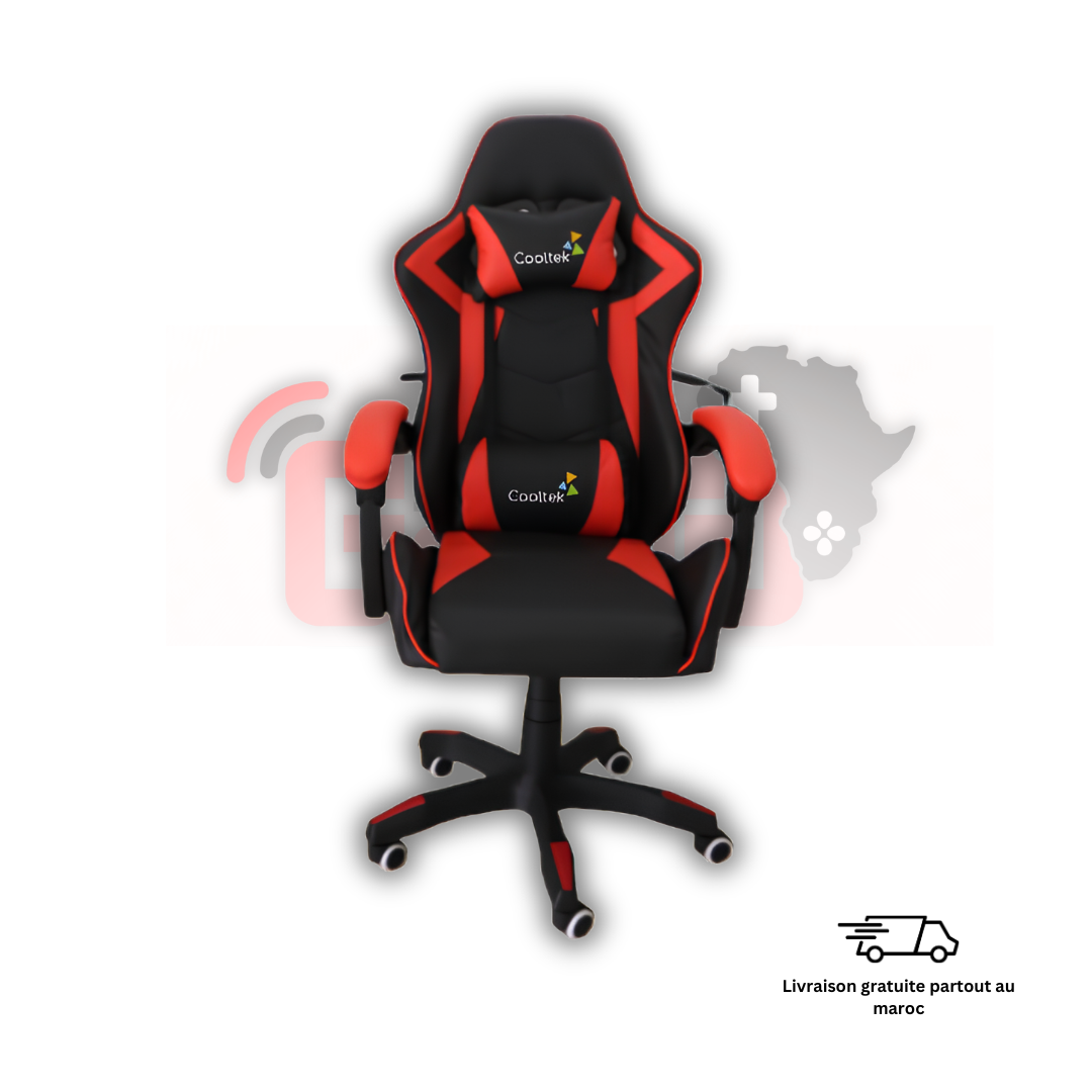 Chaise Cooltek SE047 gaming rouge design ergonomique