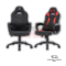 Chaise Gaming HYBROK Fighter rouge et noir