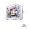 Boîtier HYBROK TITAN EVO White setup gaming RGB