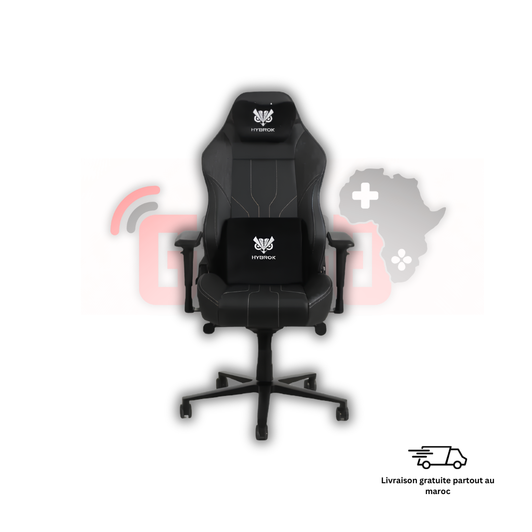 Chaise Gaming Hybrok NOBEL ergonomique cuir PU Maroc