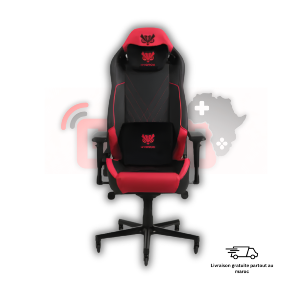 Chaise Gaming Hybrok FLY SHARK ergonomique setup Maroc