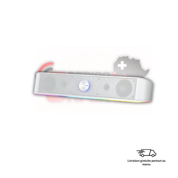 Redragon GS560 soundbar gaming RGB blanc Maroc
