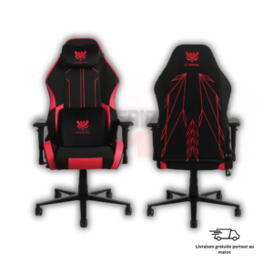 Chaise Gaming Hybrok MOONRAKER ergonomique setup gaming Maroc