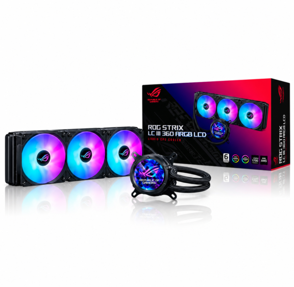 ASUS ROG Strix LC III 360 ARGB LCD watercooling