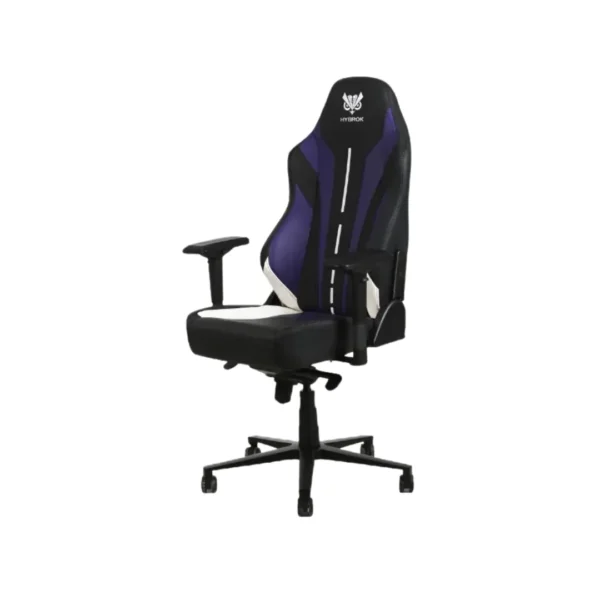 chaise hybrok milky way gaming noir blanc bleu